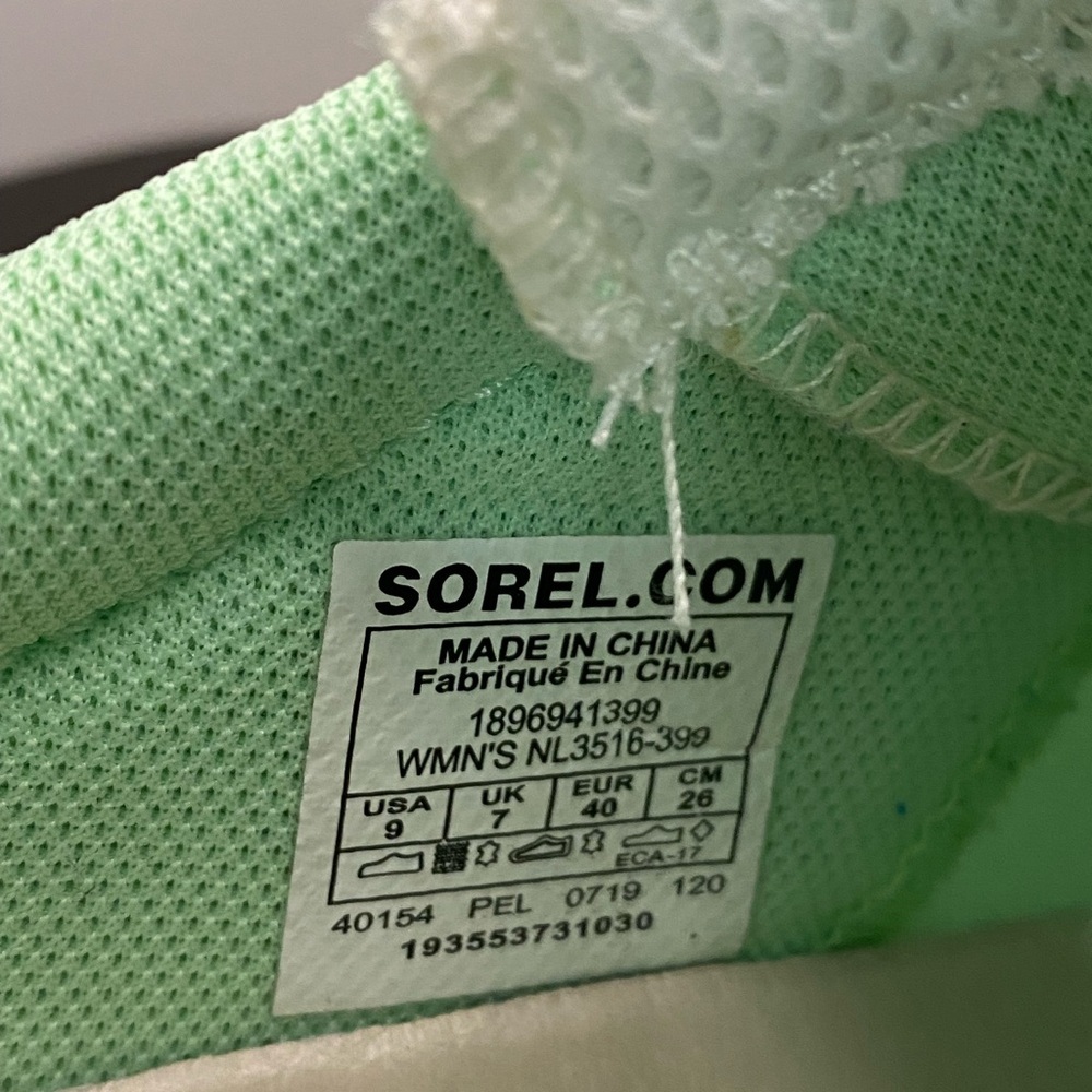 Sorel Women's Athletic Shoes - Mint Green - Picture 8 of 10